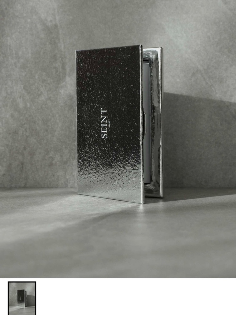SEINT Silver Metallic Palette Case – Sleek Makeup Storage